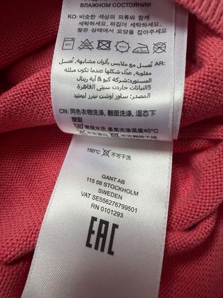 Jersey Gant Rosa Talla M