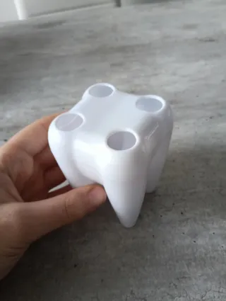 Portaspazzolino bianco