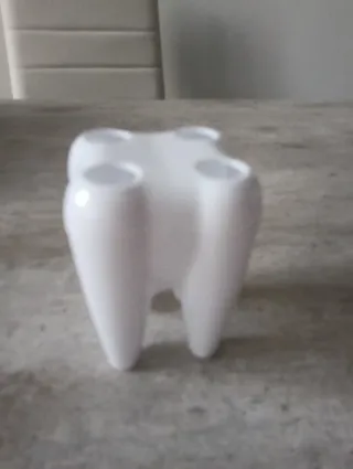 Portaspazzolino bianco