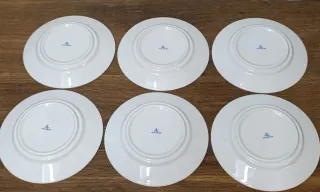 CONJUNTO 6 TAZAS Y PLATOS PORCELANA VISTA ALEGRE