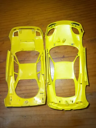 2 Carrocerías Ferrari Scalextric Amarillas