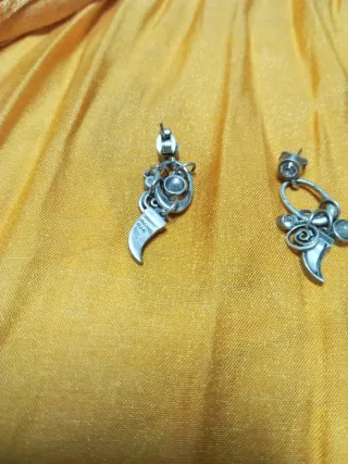 Pendientes plata antiguos
