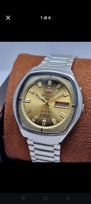 Orologio Orient Crystal 3 Stelle automatico .