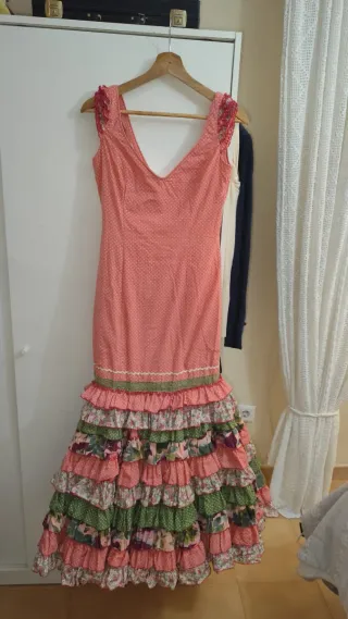 Traje de flamenca volantes