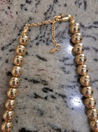 Collana Fossil dorata