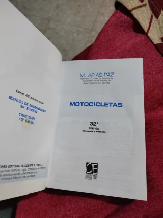 Libro Motocicletas Arias-Paz 32ª Edición + CD
