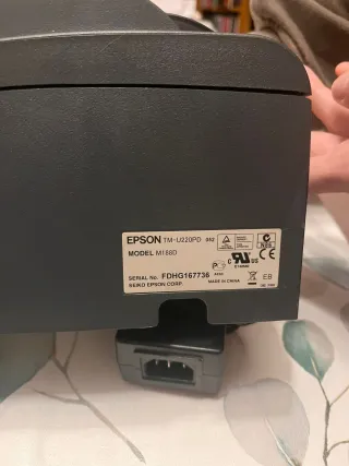 Impresora de Tickets Epson Negra