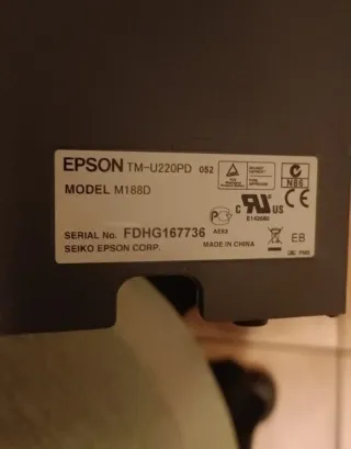Impresora de Tickets Epson Negra