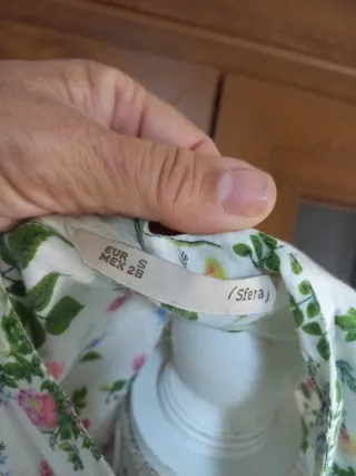 Blusa floral manga larga mujer