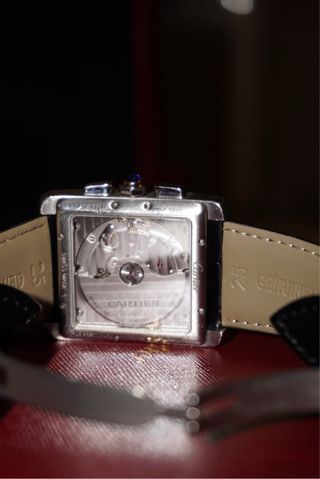 Cartier Tank MC Cronógrafo Plata Negro