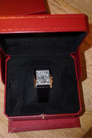 Cartier Tank MC Cronógrafo Plata Negro