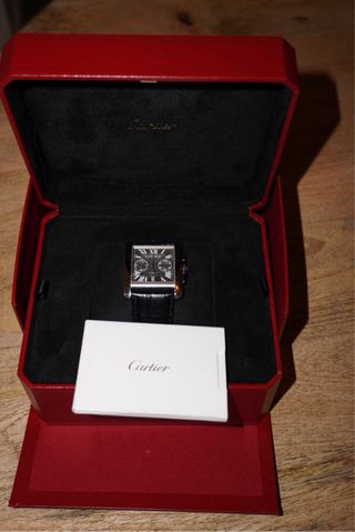 Cartier Tank MC Cronógrafo Plata Negro