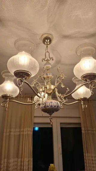 Lámpara de techo cerámica y metal