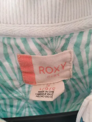 Chaqueta Roxy Niña Talla L Estampado Hojas