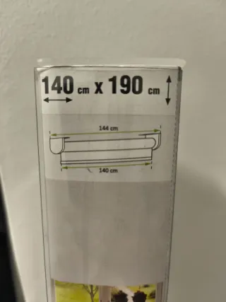 Estor Nash Blanco opaco 140x190 cm