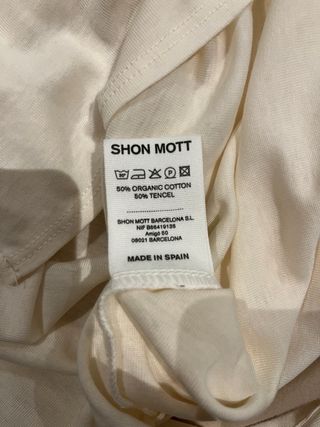 Camiseta Shon Mott Talla U Beige