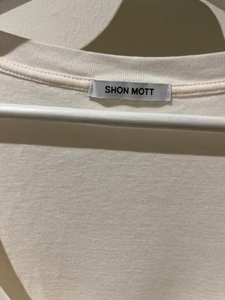 Camiseta Shon Mott Talla U Beige
