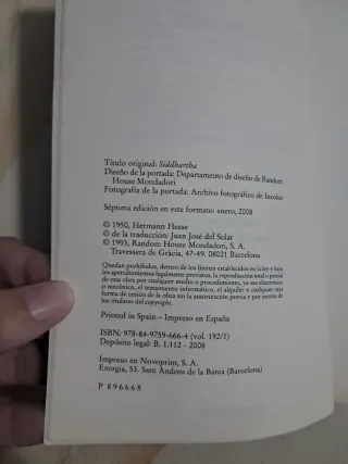 Libro Siddhartha