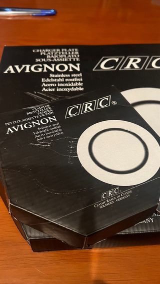 Juego 6 Bajoplatos y Paneras Inox CRC