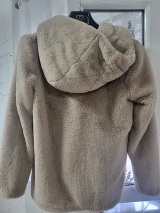 Abrigo de pelo beige