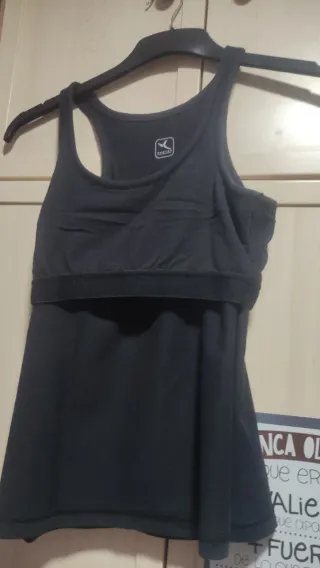 Pack 2 Camisetas Tirantes Domyos (Gris y Negra)