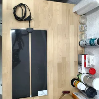 Manta calefactora para reptiles nueva.