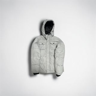 Jack & Jones Parka Gris Hombre Puffer Jacket Hoode