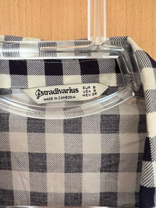 Camisa cuadros Stradivarius