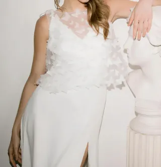 Sobrevestido Novia Otaduy Mariposas Talla S