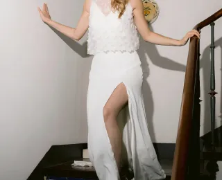 Sobrevestido Novia Otaduy Mariposas Talla S