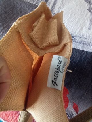 Borsa estiva beige e marrone