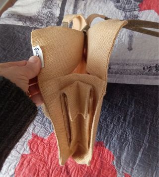 Borsa estiva beige e marrone