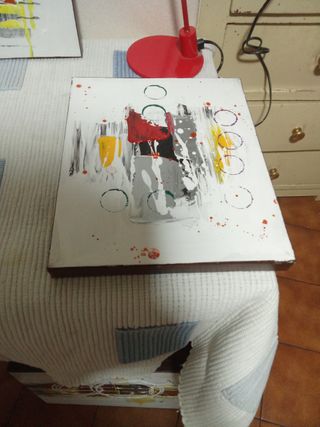 Flexo y 2 Cuadros Modernos