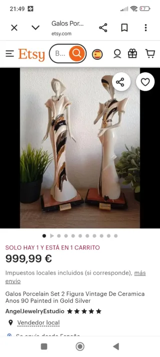 Figura decorativa mujer