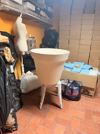 Maceta XXL Polipropileno Blanca 60cm