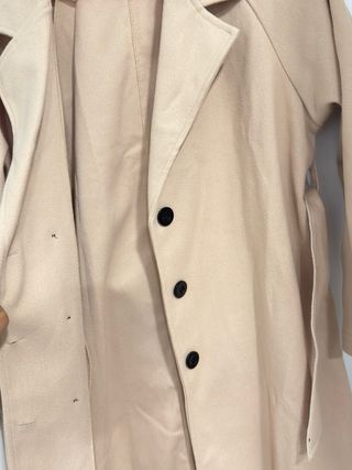 Chaqueta de entretiempo color beige