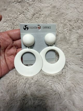 Lote pendientes flamenca rojos, blancos y fucsia