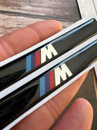 2 EMBLEMAS PEGATINA MOLDURA BMW E36 E46 E39 E34