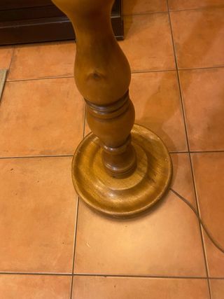 Lámpara de pie madera vintage