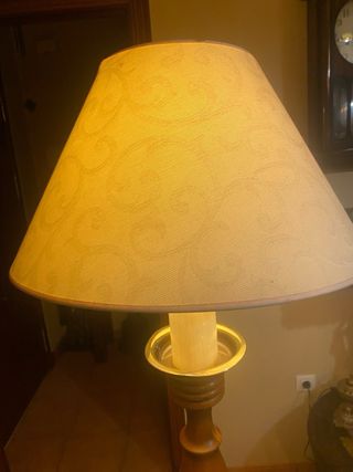 Lámpara de pie madera vintage