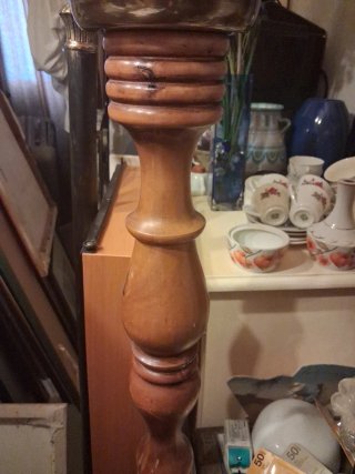 Lámpara de pie madera vintage
