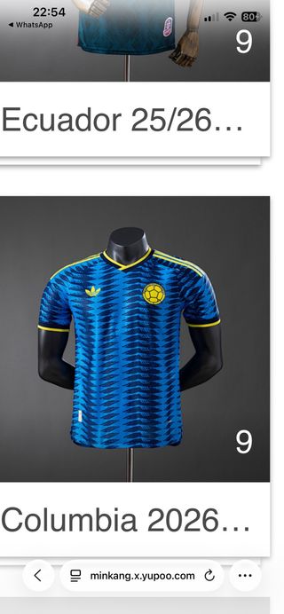 Camisetas de fútbol