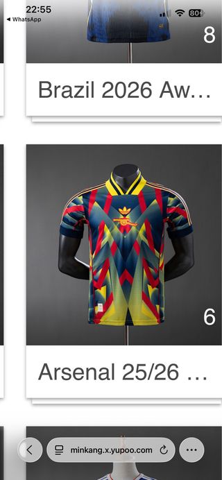 Camisetas de fútbol