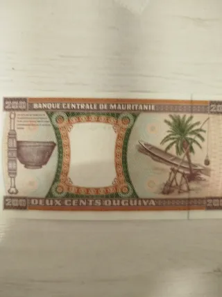 Billete de 200 Ouguiya Mauritania 2002