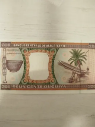 Billete de 200 Ouguiya Mauritania 2002