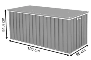 Arcón Metálico Duramax Gris