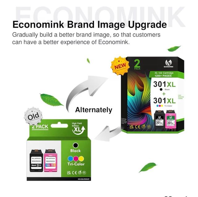Pack 2 Cartuchos Tinta 301XL Negro y Tricolor