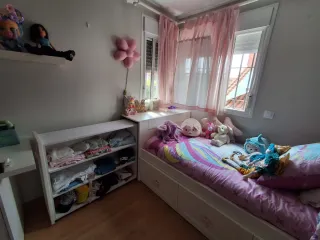 Dormitorio infantil 2 camas con cajones