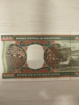 Billete Mauritania 500 Ouguiya 2002