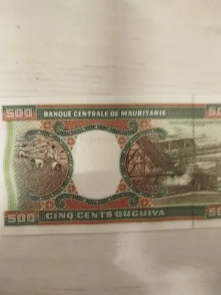 Billete Mauritania 500 Ouguiya 2002